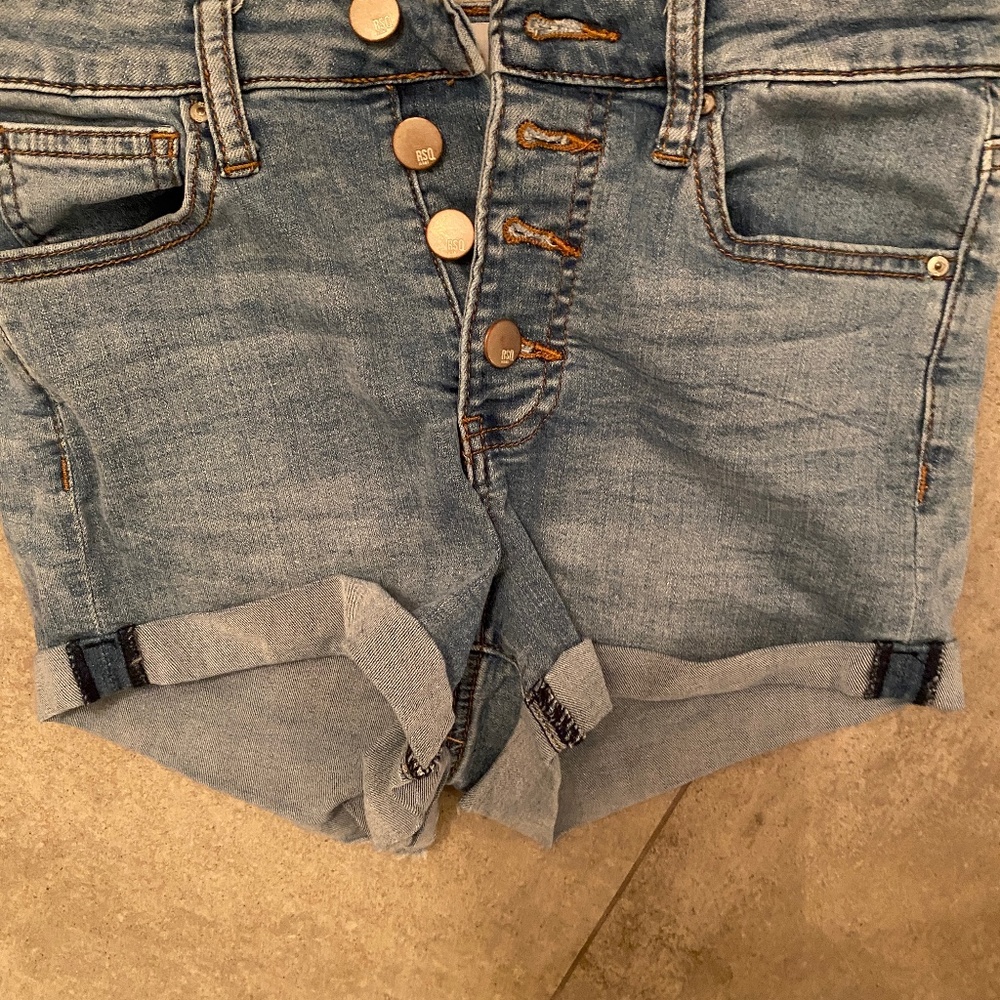 Sunset High Rise jean shorts